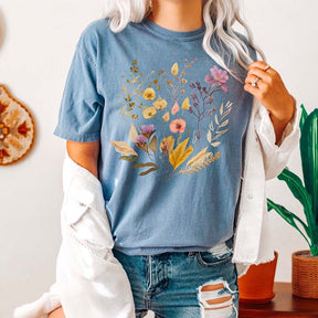 Summer Pressed Flowers T-shirt