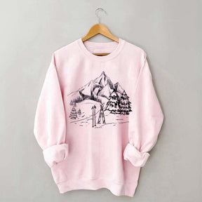 Aesthetic Ski Mountain Sweatshirt