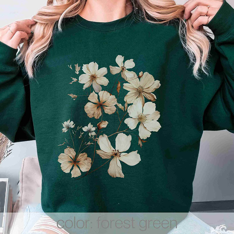 Winte Wildflowers Minimalist Sweatshirt