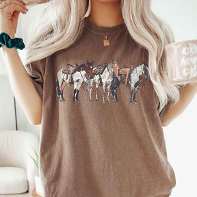 Western Graphic Horse Ranch Girl T-Shirt