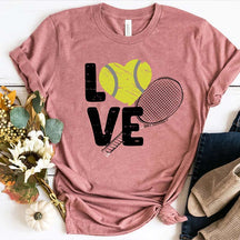 Tennis Love Sports Mom T-Shirt