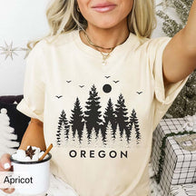 State of Oregon Pine Nature Outdoors T-Shirt