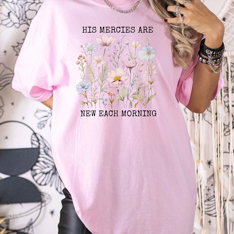 Retro Floral Religious Faith T-Shirt