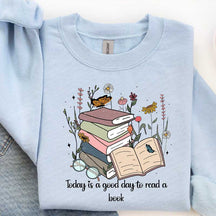 Retro Funny Book Reading Sweatshirt