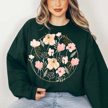 Wildflowers Floral Lover Ladies Sweatshirt