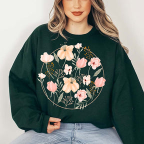 Wildflowers Floral Lover Ladies Sweatshirt