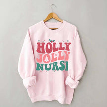 Holly Jolly Nurse Christmas Sweatshirt