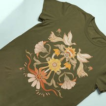 Pastel Floral Bird T-Shirt