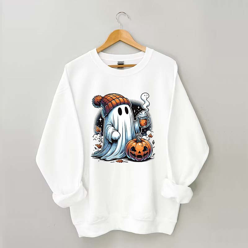 Cute Ghost Halloween Sweatshirt