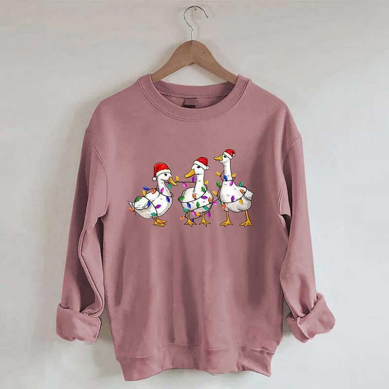 Christmas Duck Merry Bright Sweatshirt