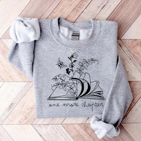 Floral One More Chapter Bookish Sweatshirt