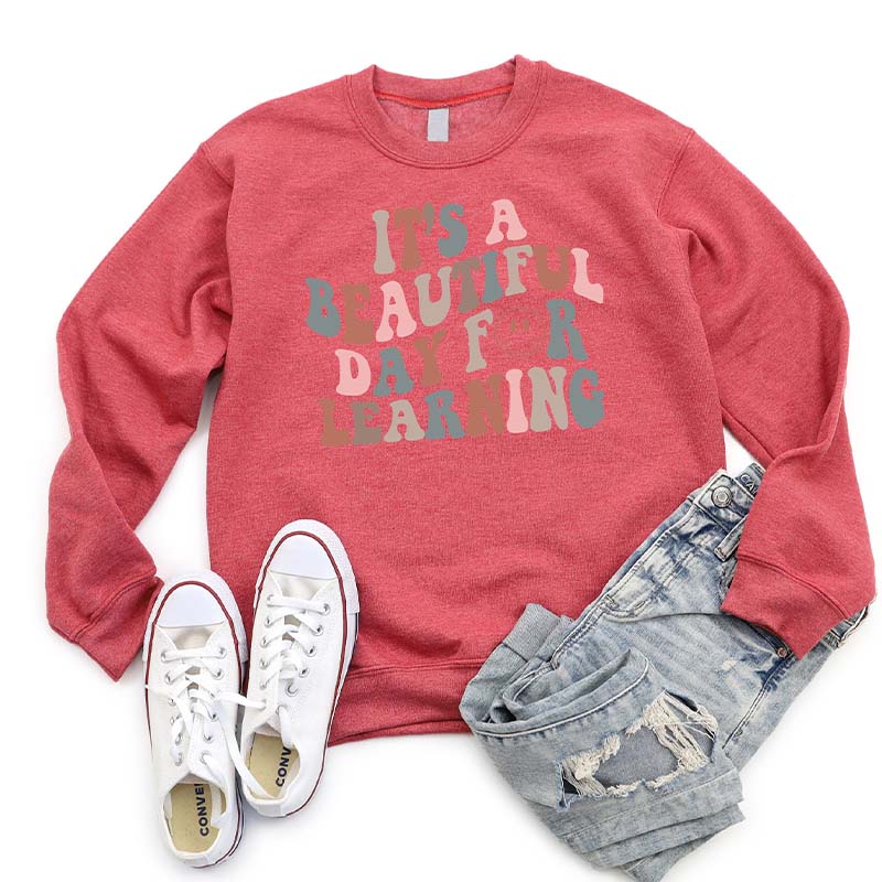 Teacher Smile Face Retro Sweatshirt