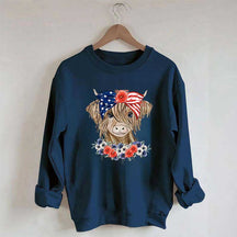 Patriotic Long Haired Calf Sweatshirt