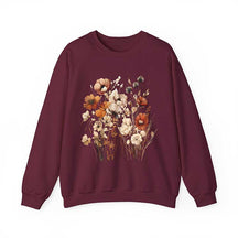 Boho Cottagecore Garden Botanical Floral Sweatshirt