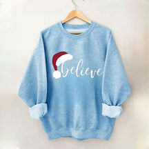 Letter Print Christmas Sweatshirt