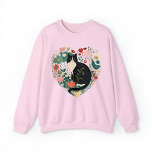 Floral Tuxedo Cat Sweatshirt