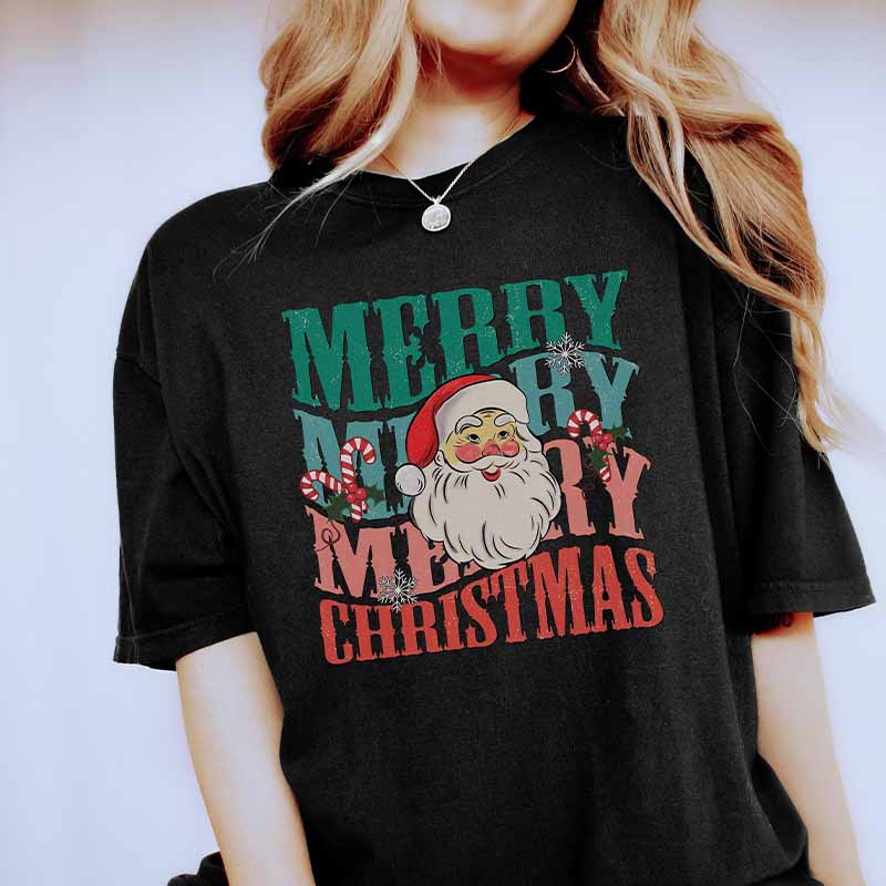 Women's Christmas Vintage Holiday T-Shirt