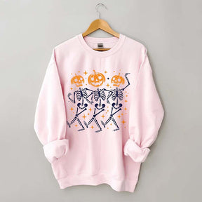 Pumpkin Skeleton Halloween Sweatshirt