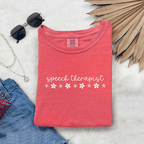 Speech Pathologist Cute Flowers T-Shirt