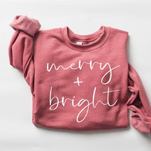 Cute Merry And Bright Holiday Sweatshirt