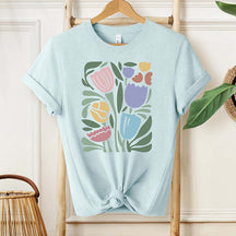 Wavy Tulips Retro Groovy Floral T-Shirt