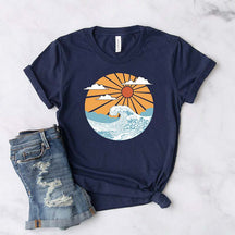 Retro Graphic Ocean Sunshine T-Shirt