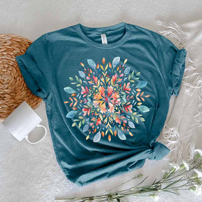 Mandala Floral The Zen Seeker T-Shirt