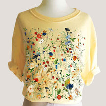 Vintage Pressed Flowers Boho Garden Lover T-Shirt