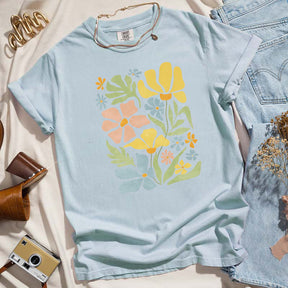 Colorful Boho Floral Summer Flowers T-Shirt