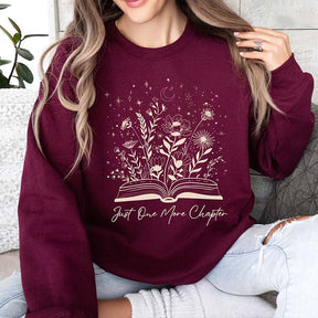 One More Chapter Book Lover Garden Sweatshirt