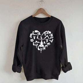 Heart Yoga Movements Sweatshirt