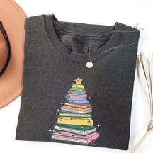 Christmas Book Tree Bookish T-Shirt