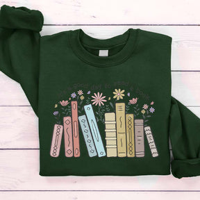 Retro Teacher Book Lover Sweatshirt