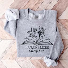 Just One More Chapter Rose Floral Sweatshirt