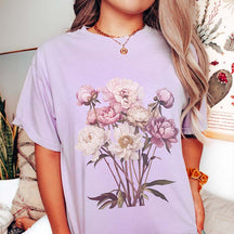 Peony Flower Botanical Gardeners T-Shirt