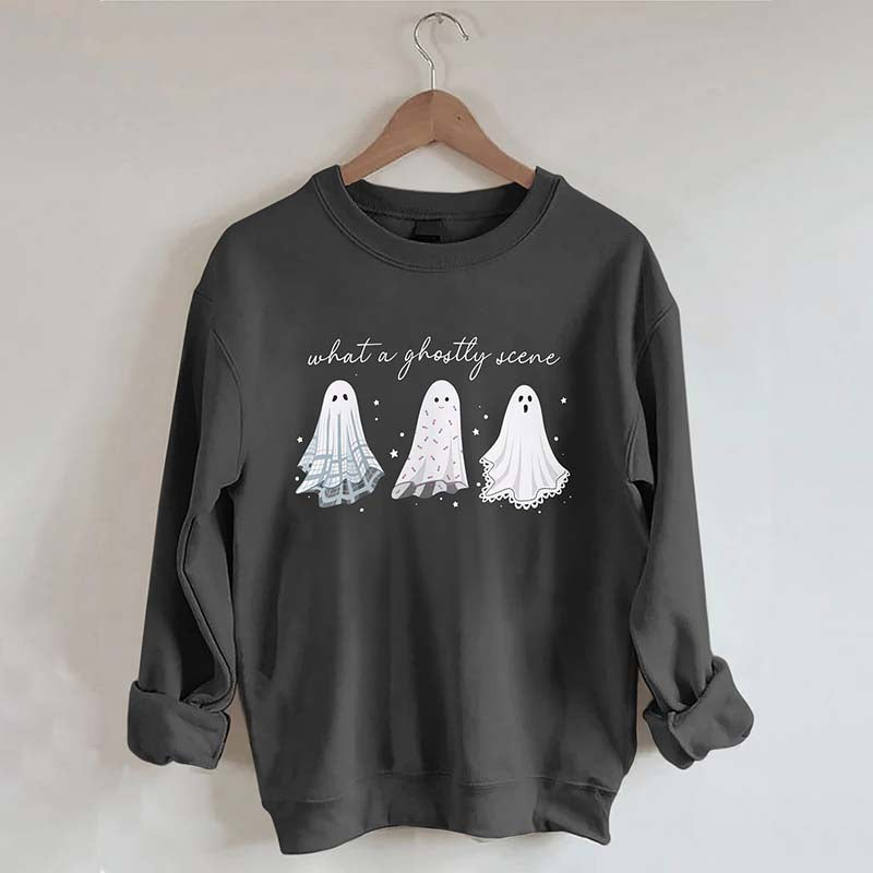 What A Ghostly Scene Sweatshirt