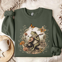 Cottagecore Toad Frog Mushroom Sweatshirt