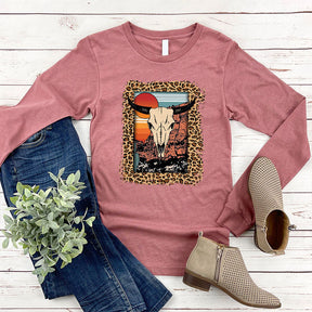 Cow Skull Graphic Desert Sweatshirt