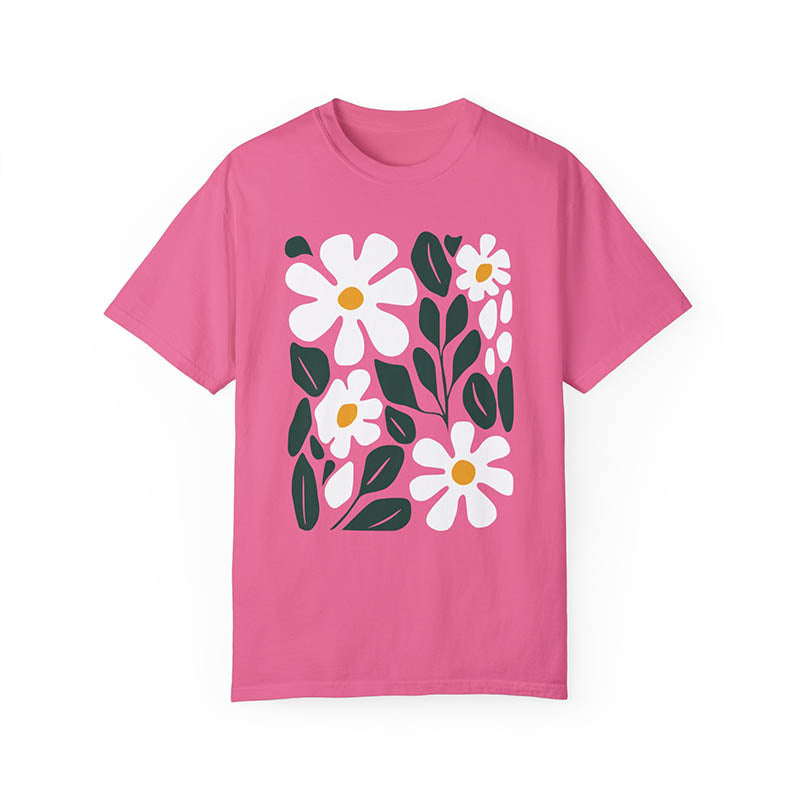 Floral Spring White Daisy T-Shirt