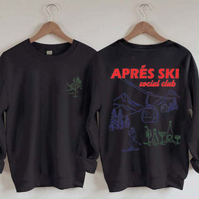 Vintage Inspired Apres Ski Social Club Sweatshirt