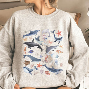 Marine Life  Dolphin Sea Animal Sweatshirt