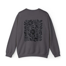 Pressed Black Flower Botanical Sweatshirt