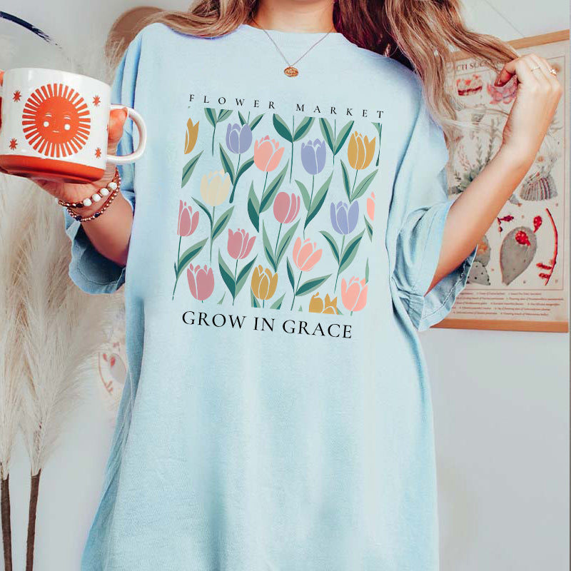 National Flower Grow In Grace T-Shirt