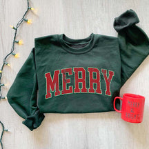 Retro Merry Christmas Sweatshirt