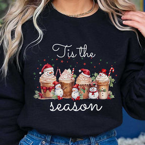 Christmas Snowman Coffee Sweatshirt