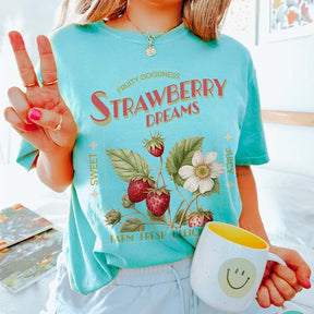 Vintage Inspired Strawberry Dreams Fruit T-Shirt