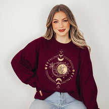 Boho Mystic Moon And Sun Sweatshirt