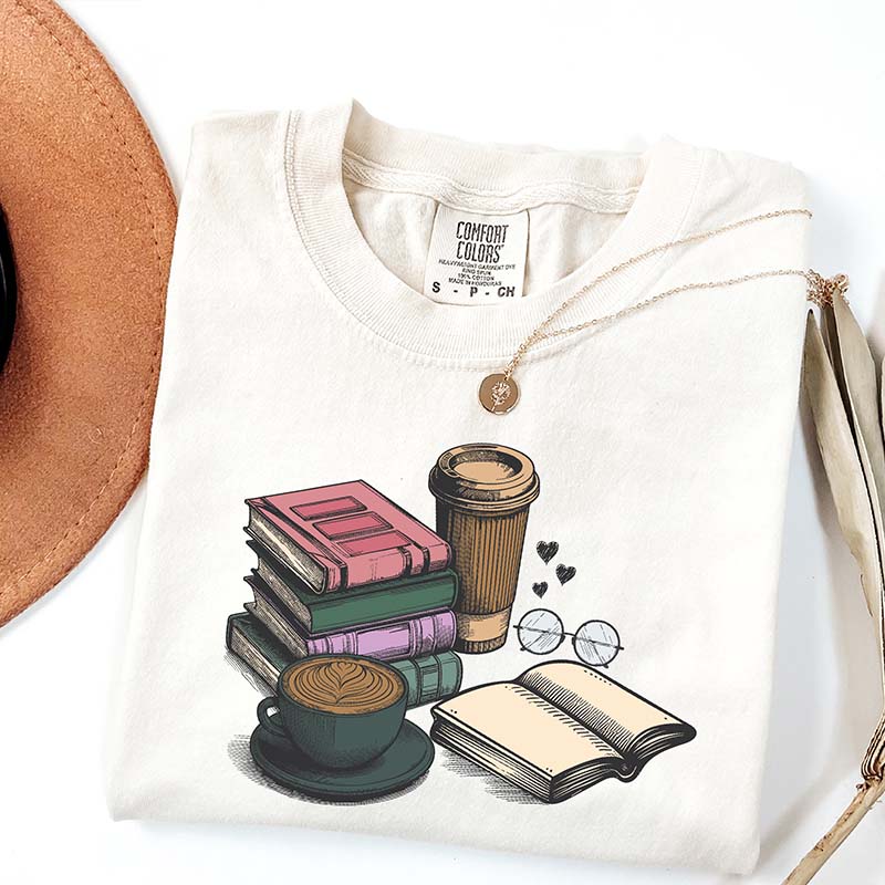 Books And Coffee Teacher Appreciation T-Shirt