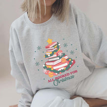 Book Tree Christmas Librarian Teacher Bookish Sweatshirt