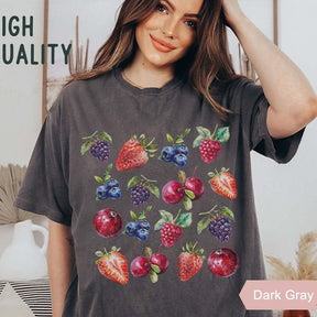 Strawberry Fruit Aesthetic Botanical  T-Shirt